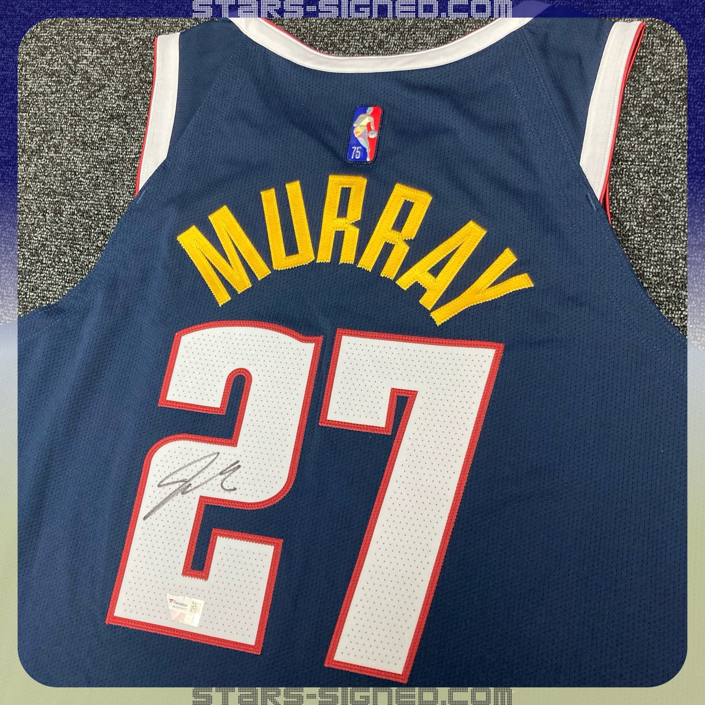 梅利 Jamal Murray
丹佛金塊隊 75週年鑽章 Nike Icon Edition Authentic 球衣連廣告章(背簽)