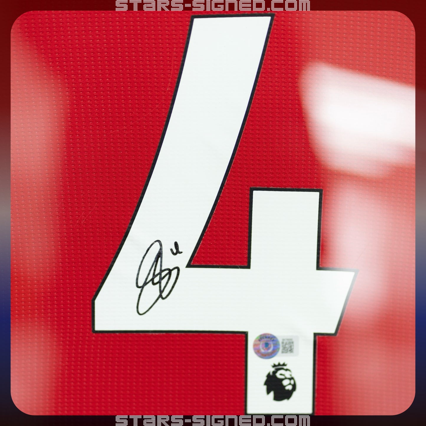 賓·韋特 Ben White 阿仙奴主場球衣裱框(背簽)