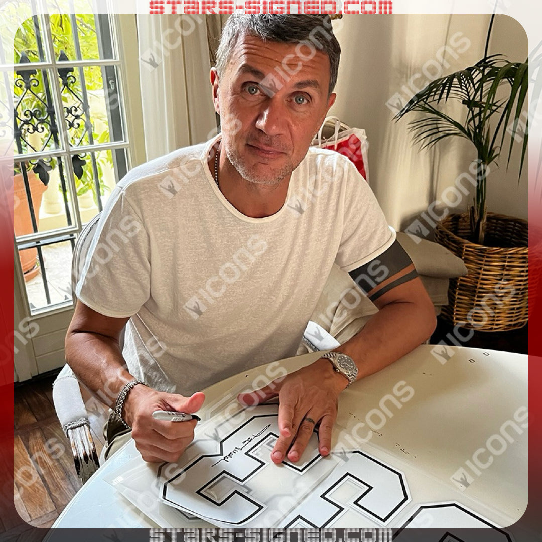保羅·馬甸尼 Paolo Maldini AC米蘭主場球衣(背簽)