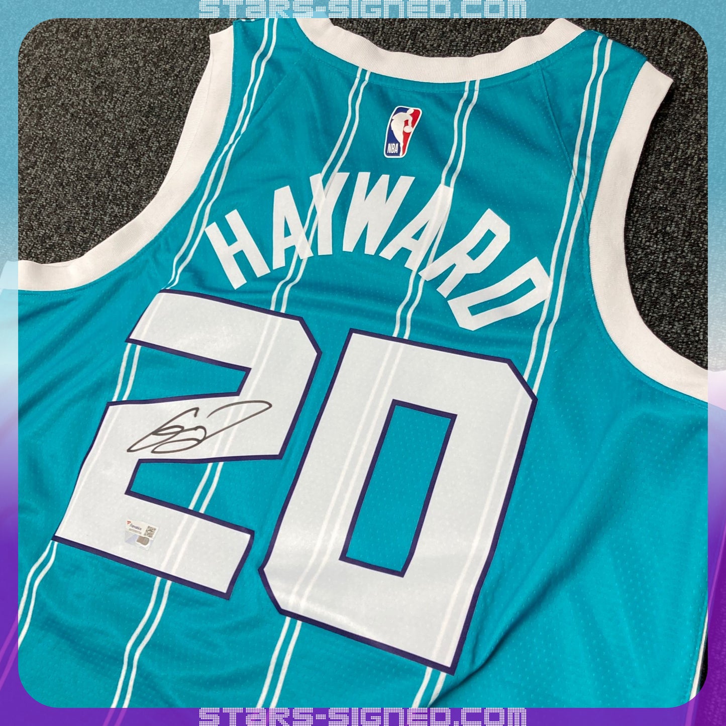 哥頓·希活 Gordon Hayward 夏洛特黃蜂隊 Jordan Brand Icon Edition Swingman 球衣(背簽)