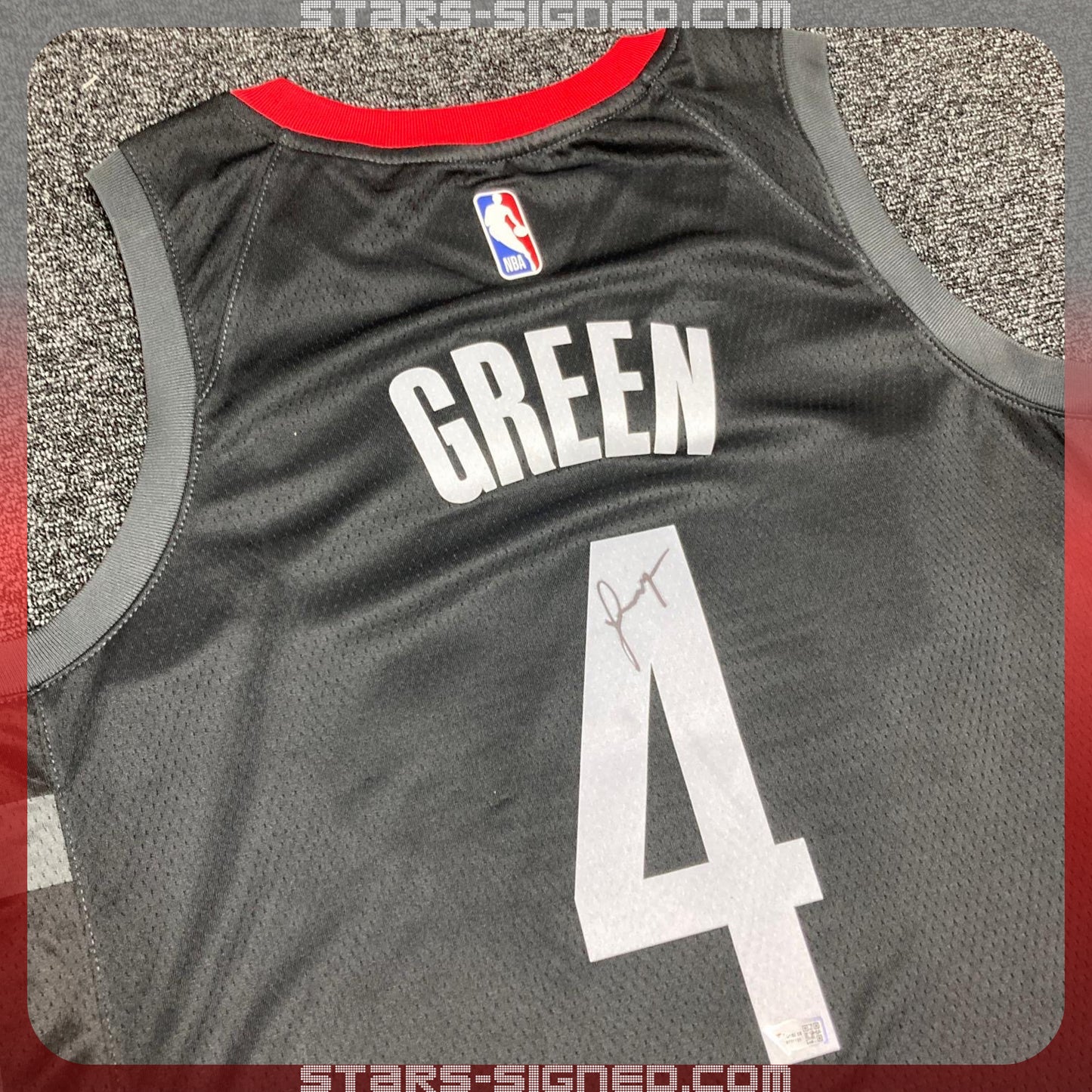 積倫·格連 Jalen Green 休斯敦火箭隊 Jordan Brand Statement Edition Swingman 球衣連廣告章(背簽)