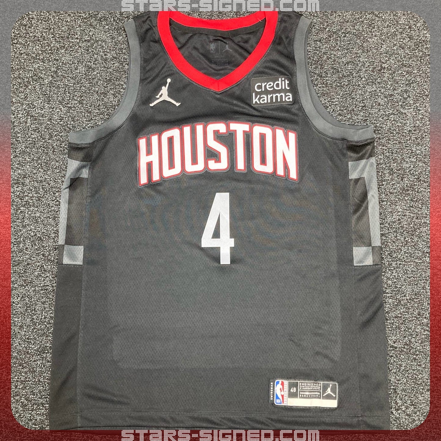 積倫·格連 Jalen Green 休斯敦火箭隊 Jordan Brand Statement Edition Swingman 球衣連廣告章(背簽)