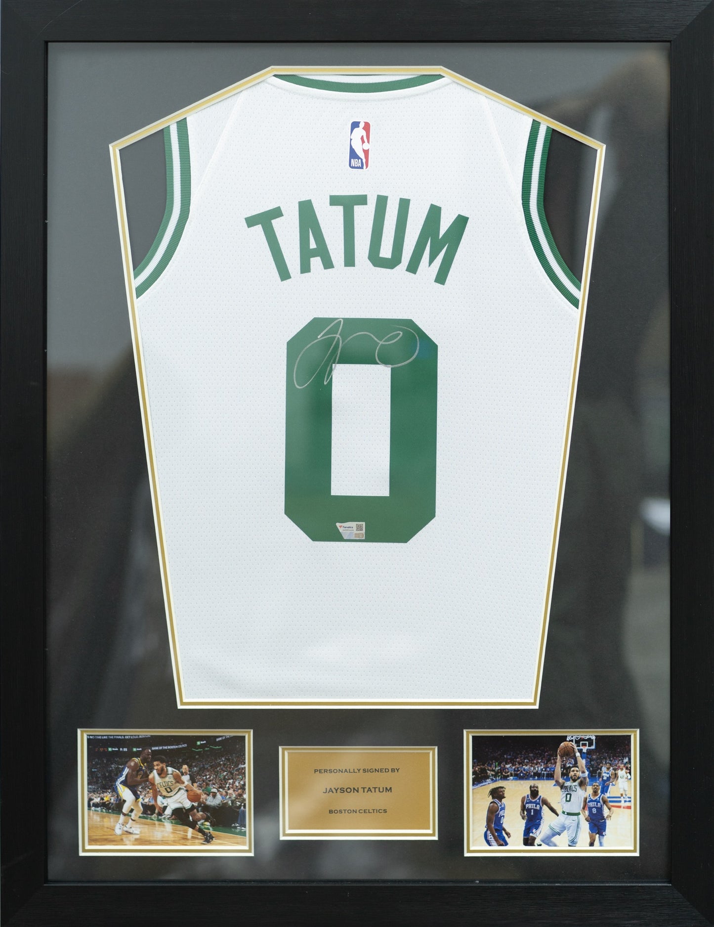 泰譚 Jayson Tatum 波士頓塞爾特人隊 Nike Association Edition Swingman 球衣裱框(背簽)