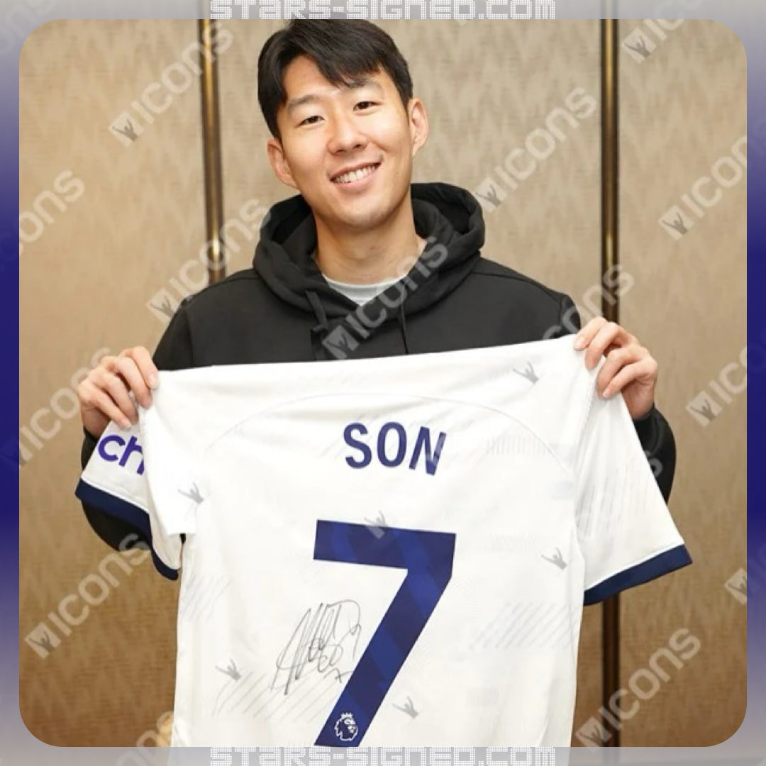 孫興慜 Son Heung-Min 熱刺 2023-24 主場球衣裱框 (背簽)