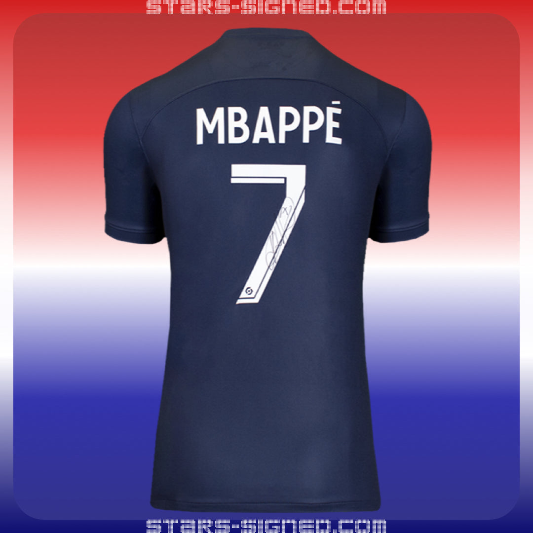 基利安·麥巴比 Kylian Mbappé 巴黎聖日耳門主場球衣(背簽)