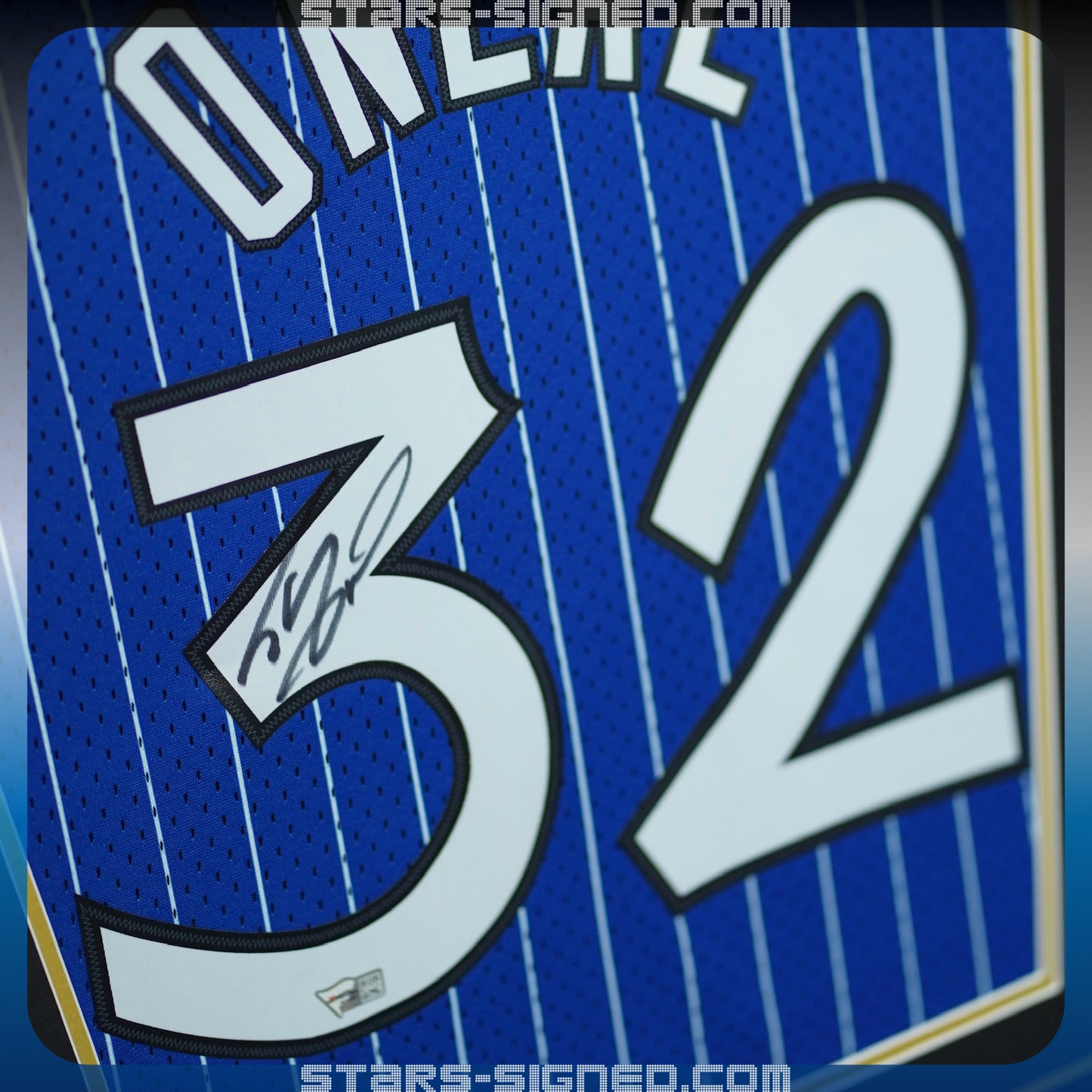 奧尼爾 Shaquille O’Neal 奧蘭多魔術隊 M&N Hardwood Classics Swingman 球衣裱框(背簽)