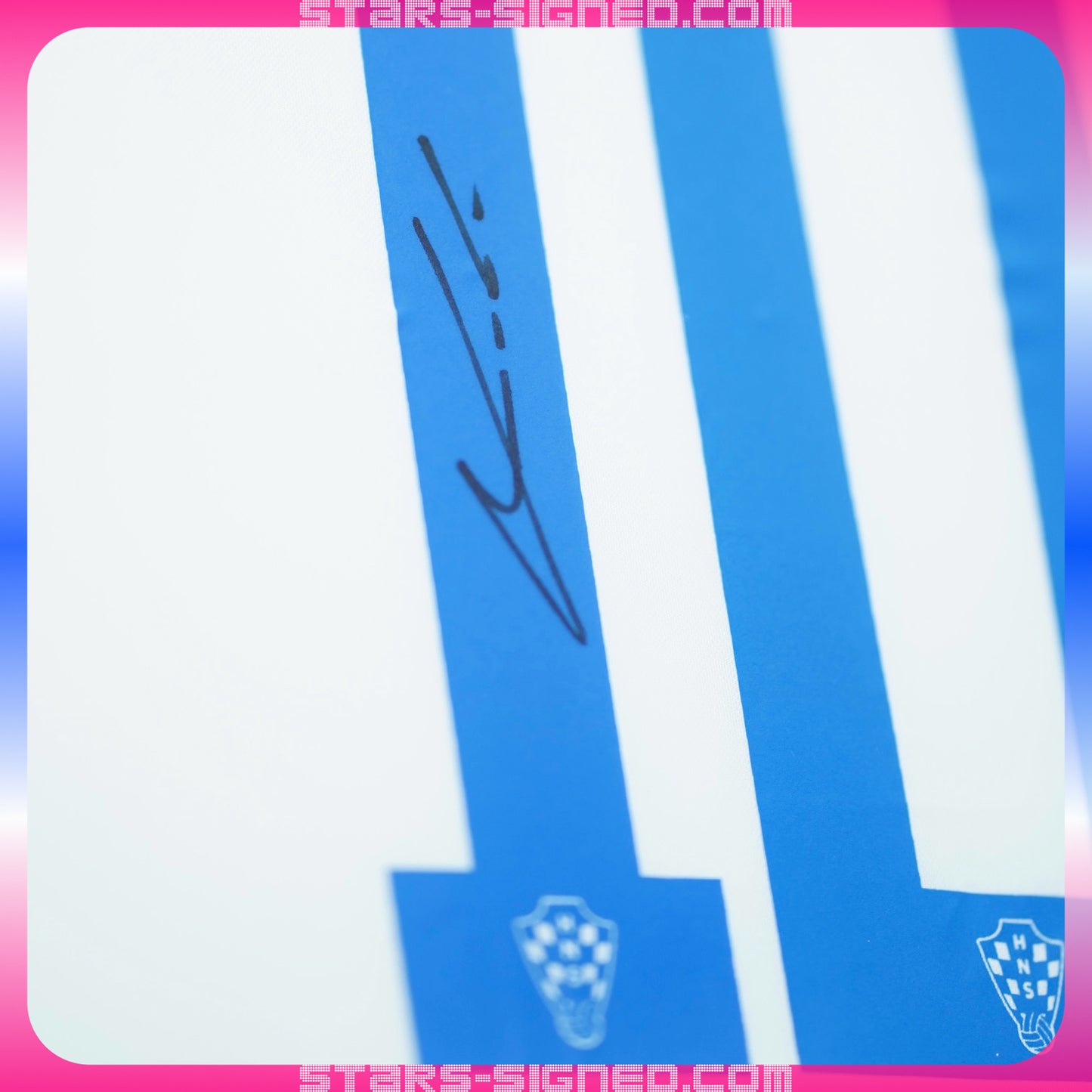 摩迪 Luka Modrić 克羅地亞主場球衣裱框(背簽)