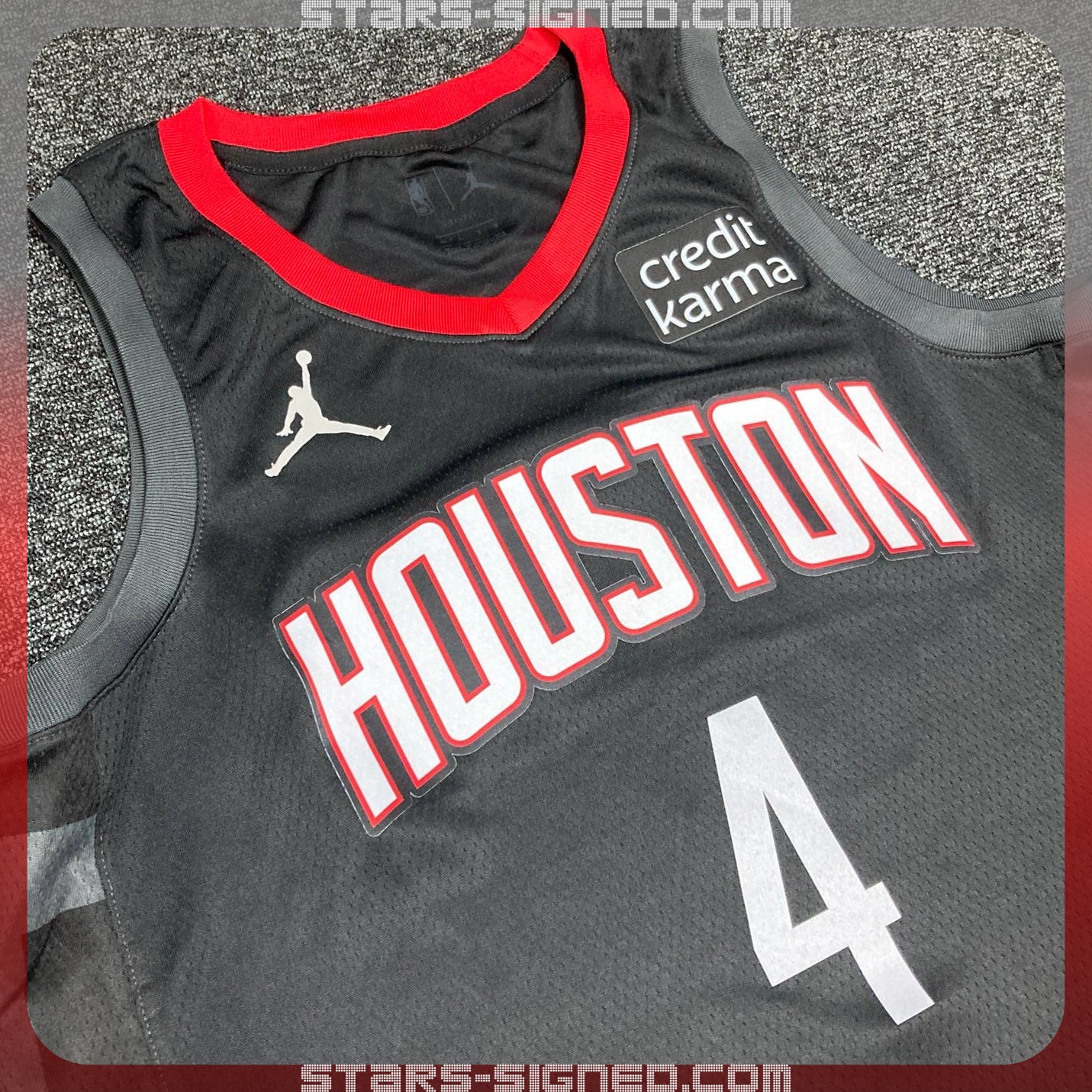 積倫·格連 Jalen Green 休斯敦火箭隊 Jordan Brand Statement Edition Swingman 球衣連廣告章(背簽)