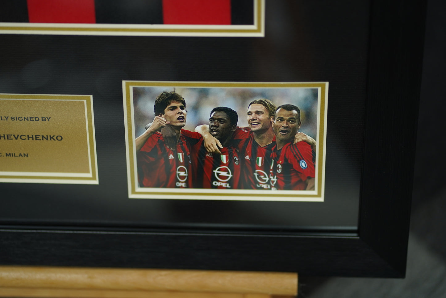 舒夫真高 Andriy Shevchenko AC Milan Retro 球衣裱框(背簽)