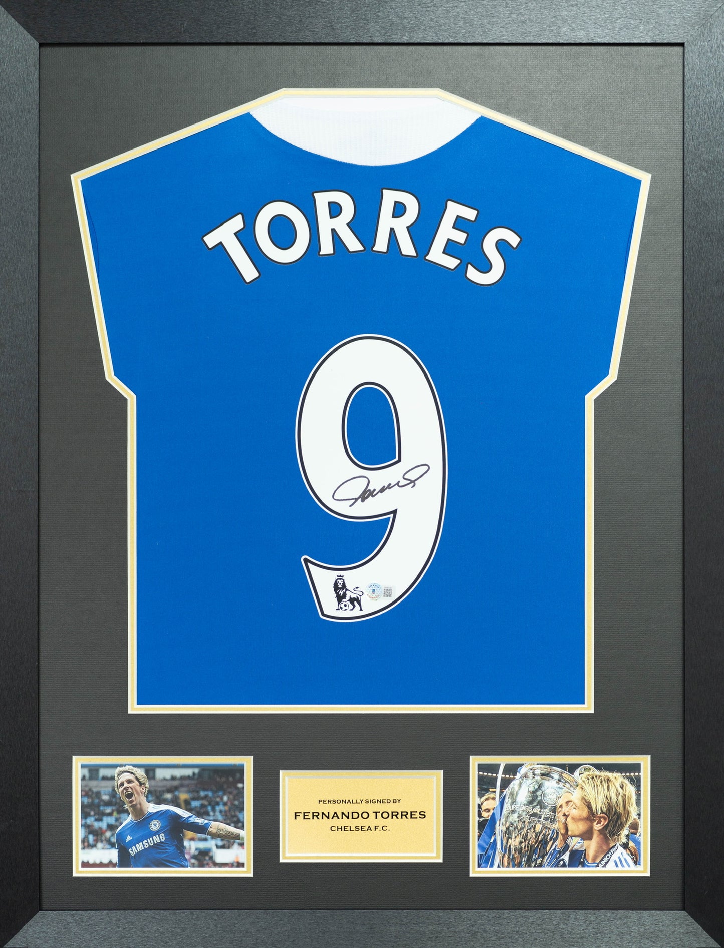 費蘭度·托利斯 Fernando Torres 車路士主場球衣裱框(背簽)