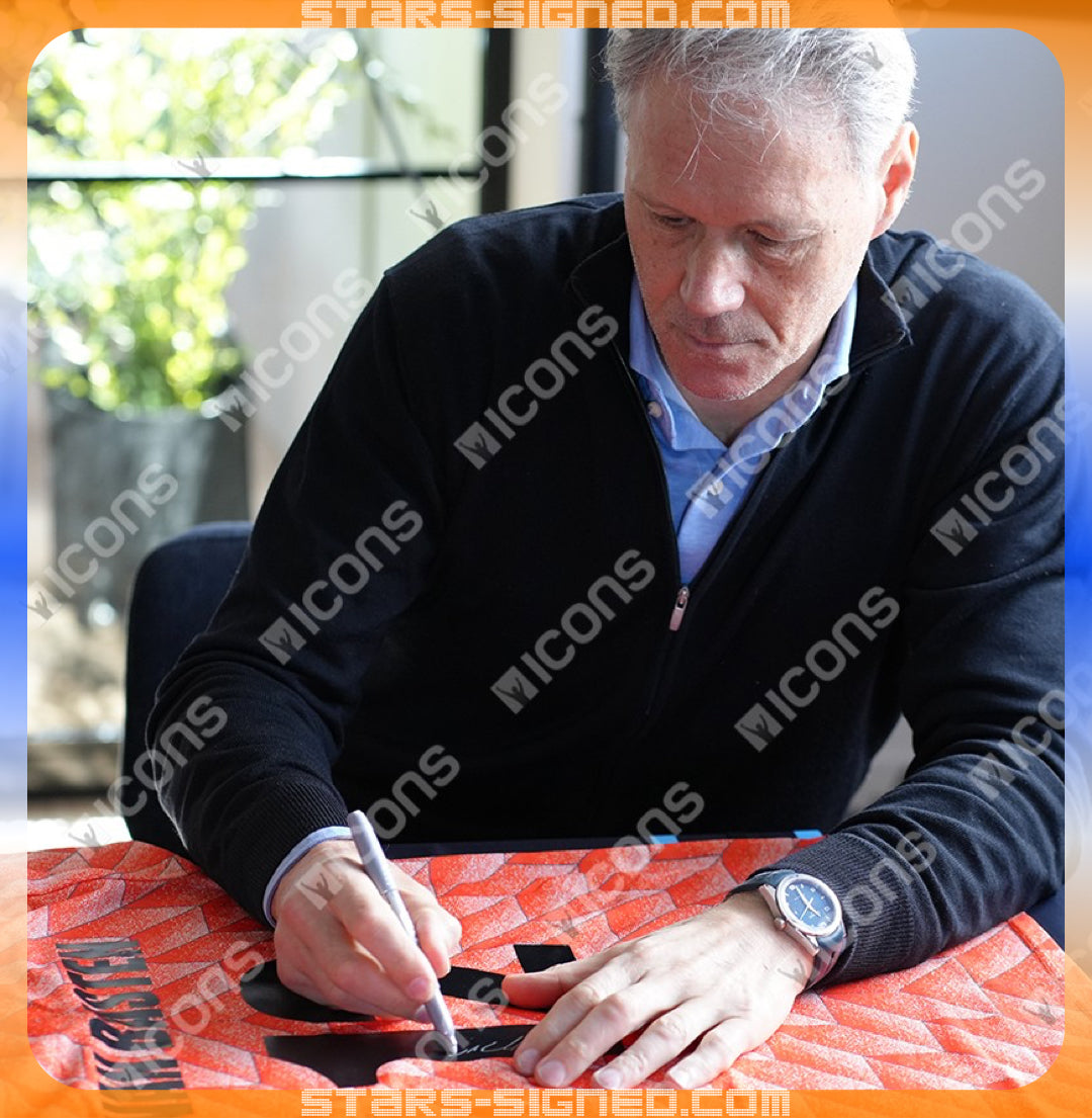 雲巴士頓 Marco Van Basten 荷蘭 主場球衣裱框 (背簽)