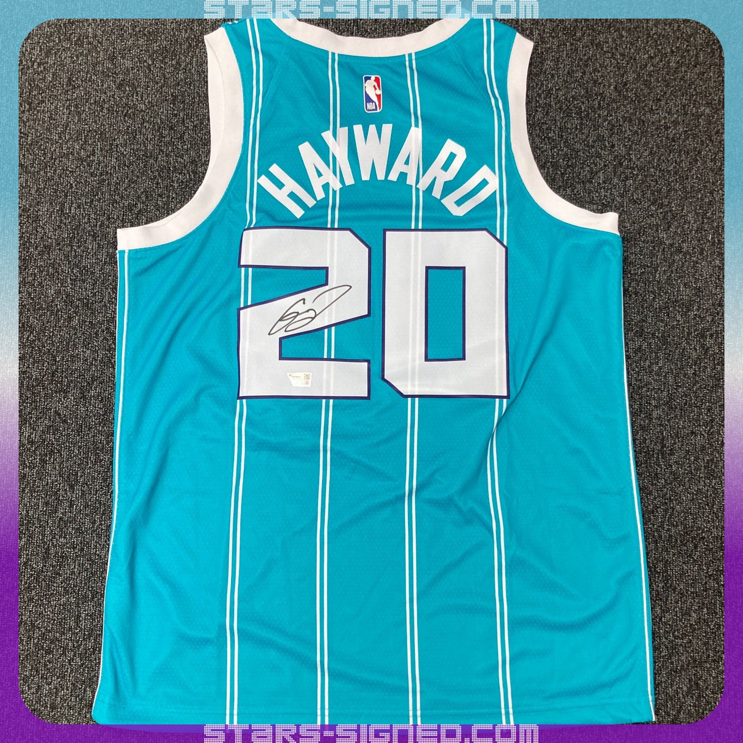 哥頓·希活 Gordon Hayward 夏洛特黃蜂隊 Jordan Brand Icon Edition Swingman 球衣(背簽)
