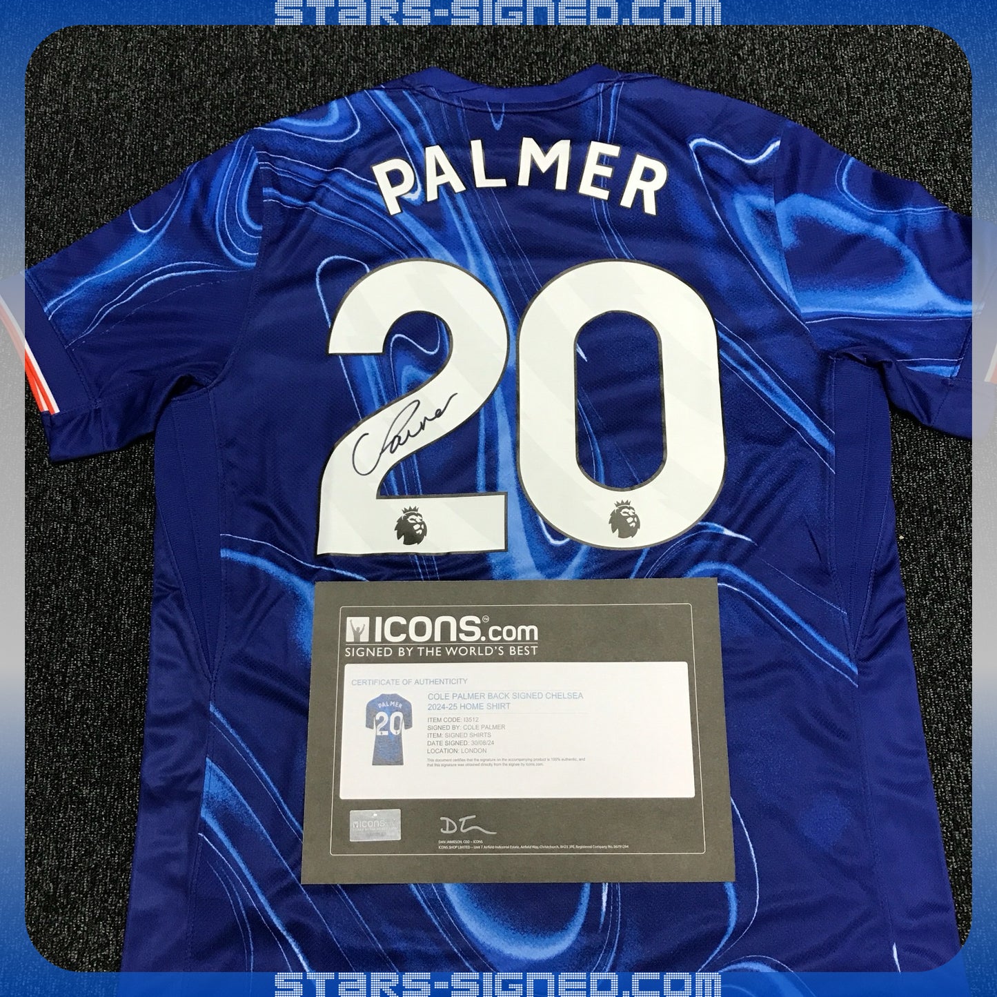 高爾•彭馬 Cole Palmer 車路士主場球衣(背簽)