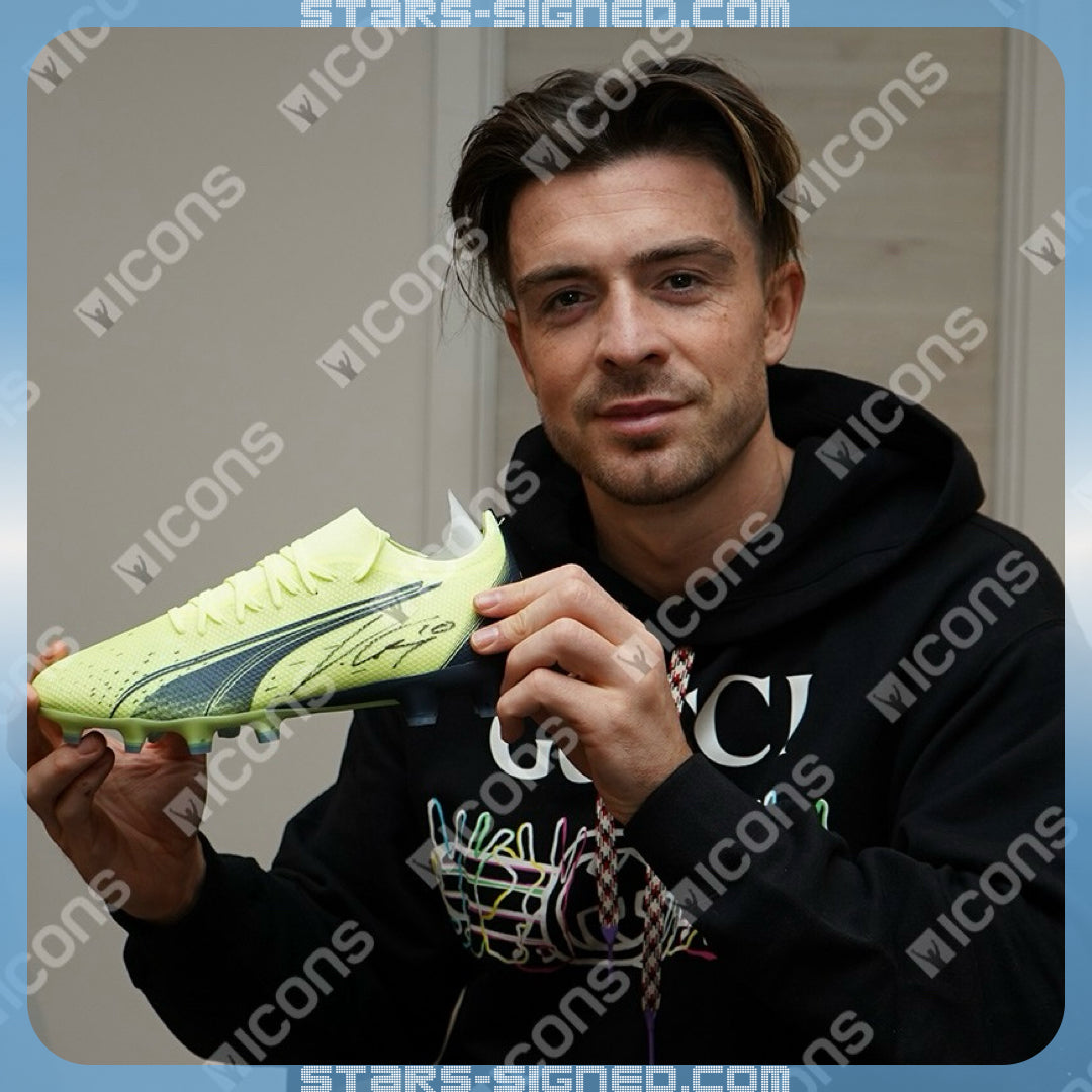 基亞利殊 Jack Grealish 親筆簽名 Puma Ultra Match 波砵