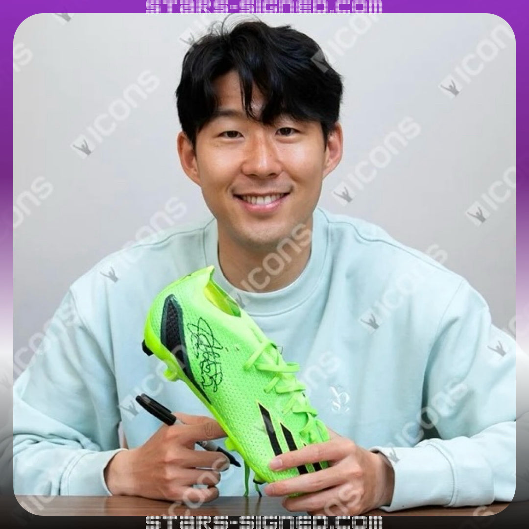 孫興慜 Son Heung-Min 親筆簽名 ADIDAS X SPEEDPORTAL 波砵