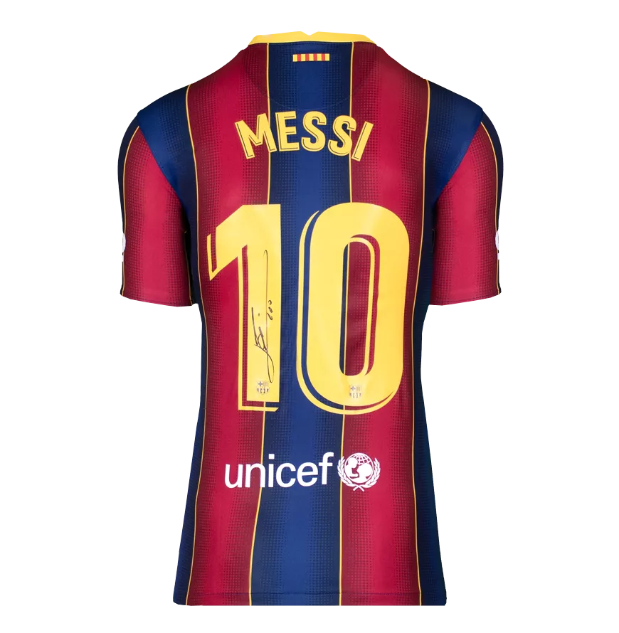 美斯 Lionel Messi 巴塞隆拿2020/21主場球衣(背簽)