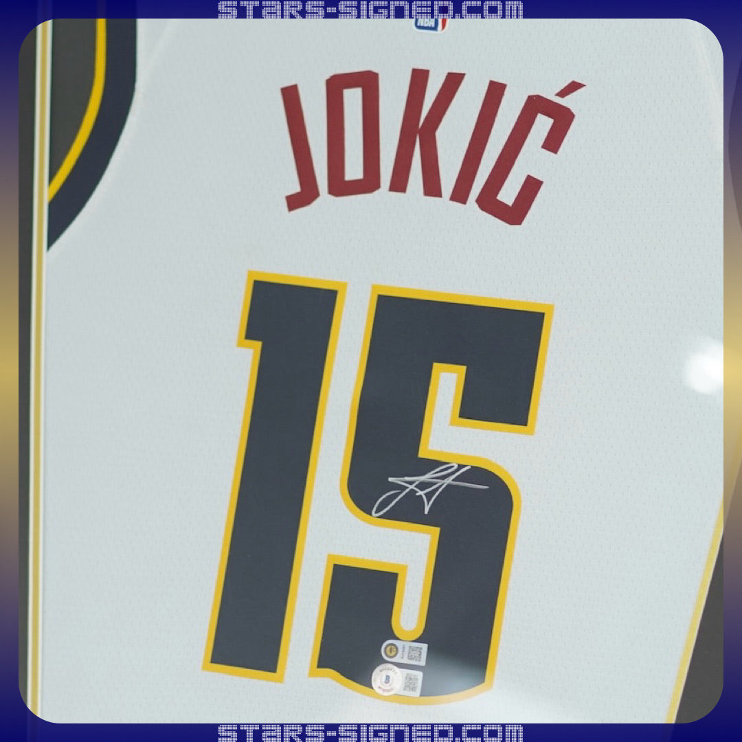 祖傑 Nikola Jokić 丹佛金塊隊 Nike Association Edition Swingman 球衣裱框(背簽)