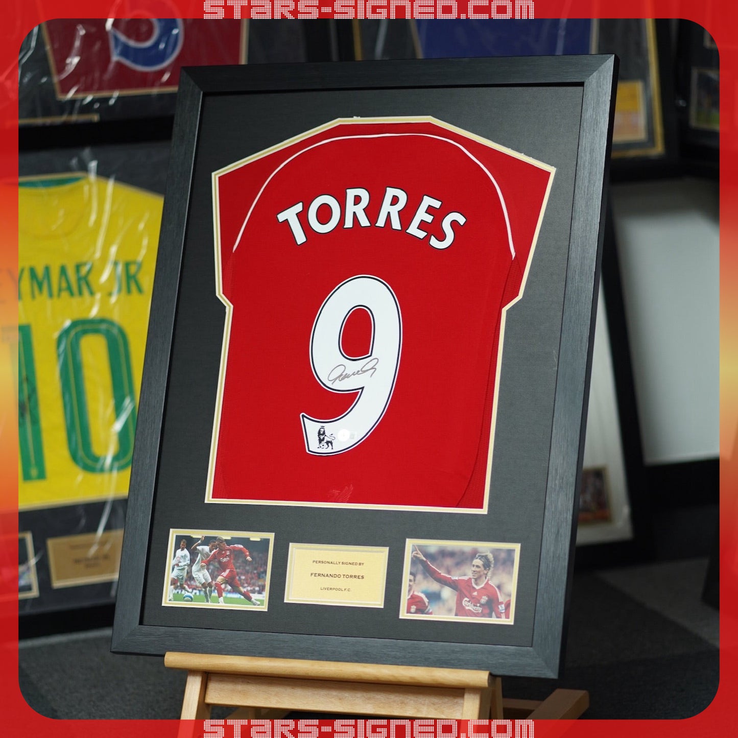 費蘭度·托利斯 Fernando Torres 利物浦 主場球衣裱框(背簽)