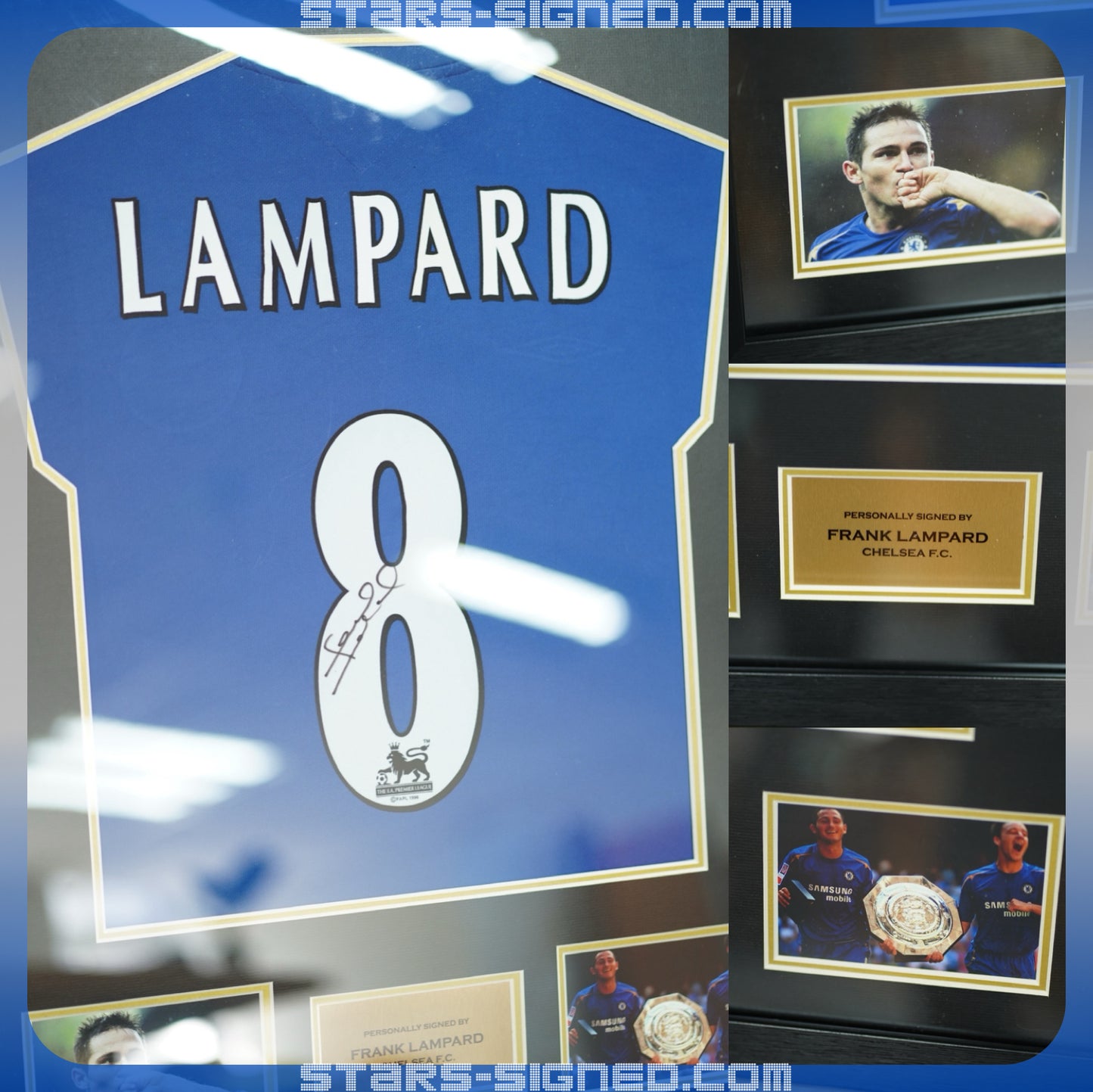 林伯特 Frank Lampard 車路士主場球衣裱框(背簽)