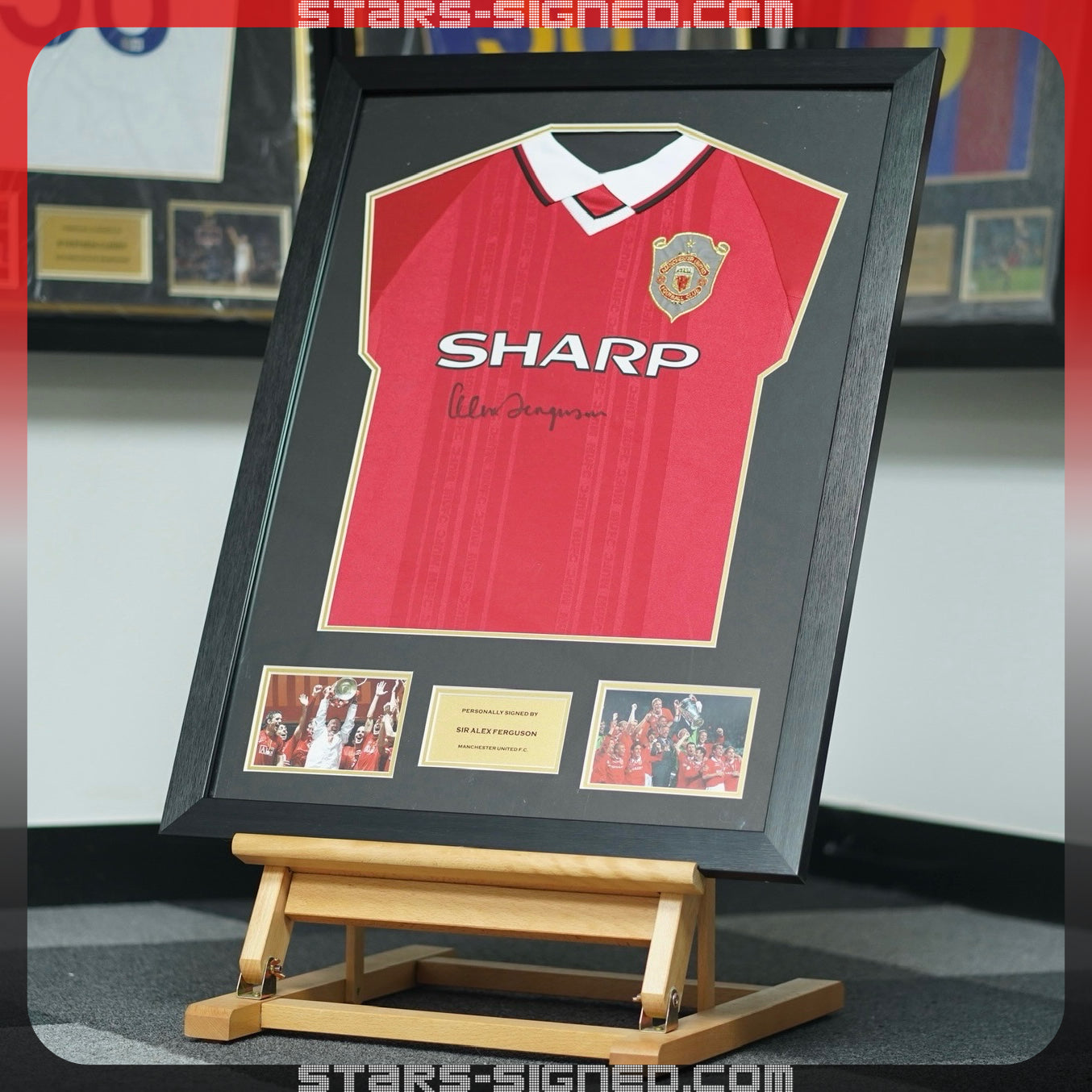 費格遜 Sir Alex Ferguson 曼聯1999歐冠球衣 (前簽)
