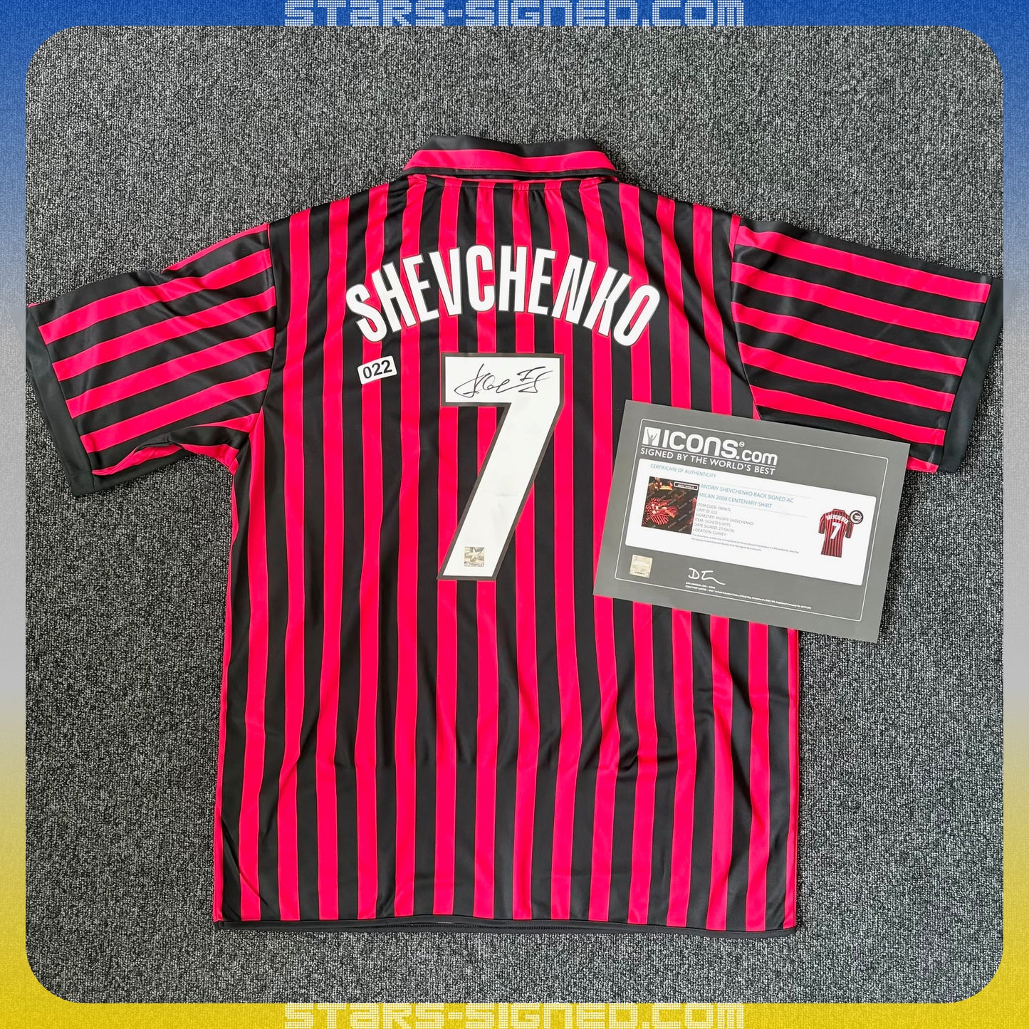 舒夫真高 Andriy Shevchenko AC米蘭主場球衣(背簽)
