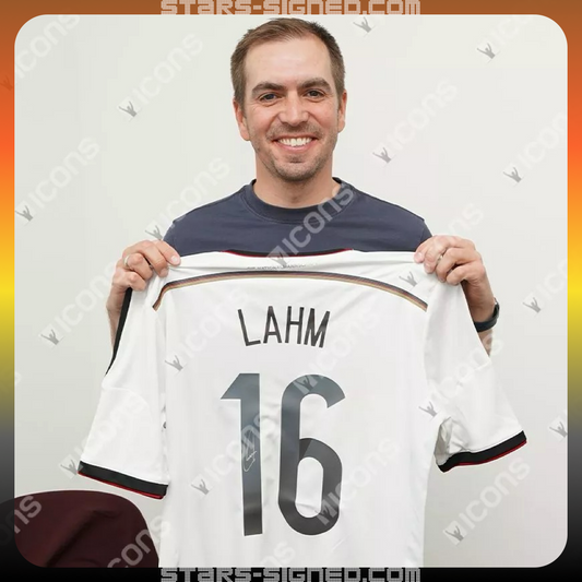 菲臘·拿姆 Philipp Lahm 德國主場球衣(背簽)