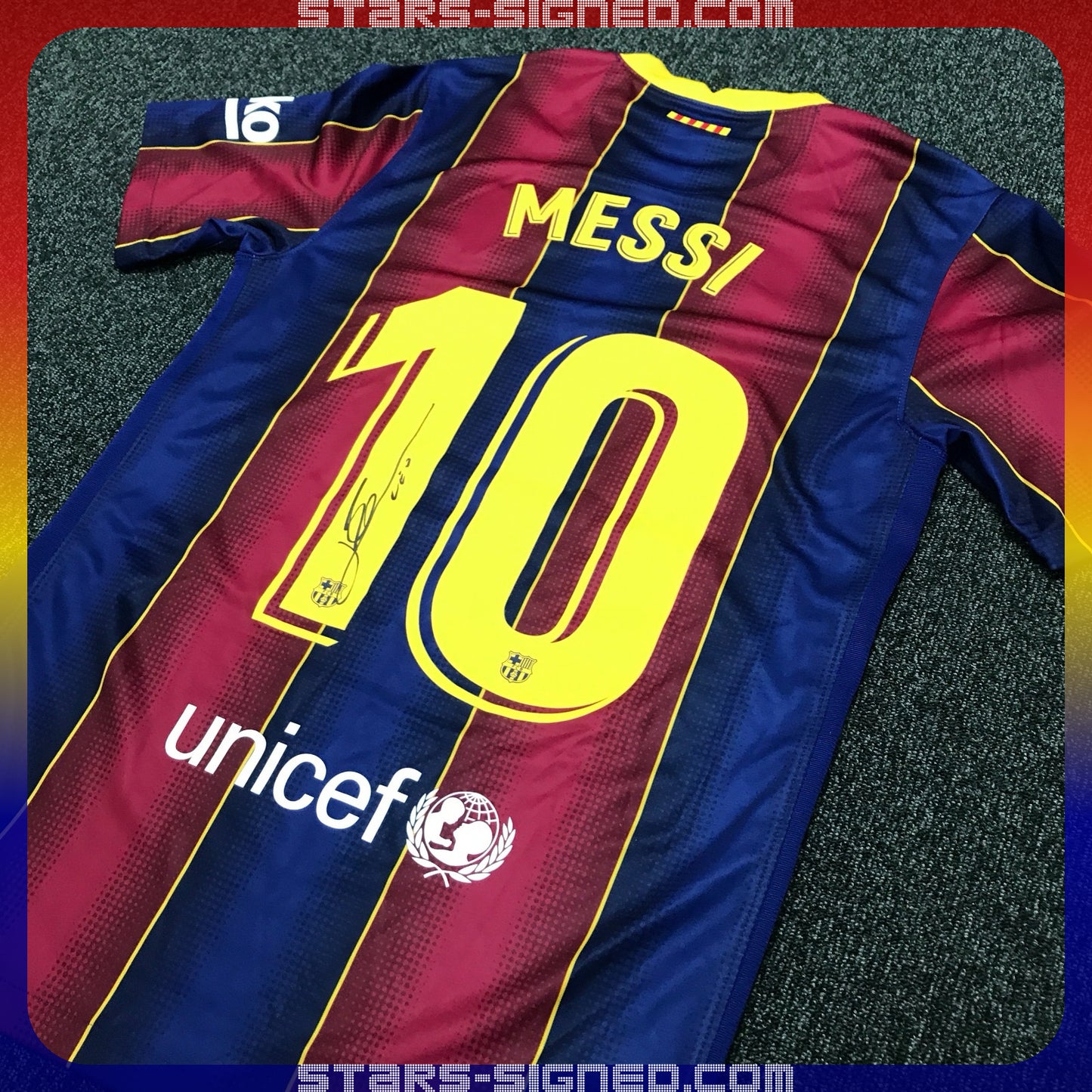 美斯 Lionel Messi 巴塞隆拿2020/21主場球衣(背簽)