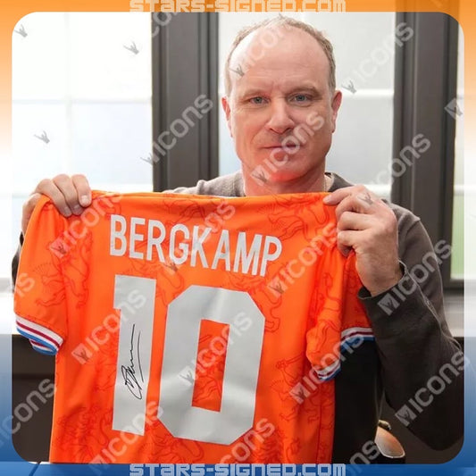 柏金 Dennis Bergkamp 荷蘭主場球衣(背簽)