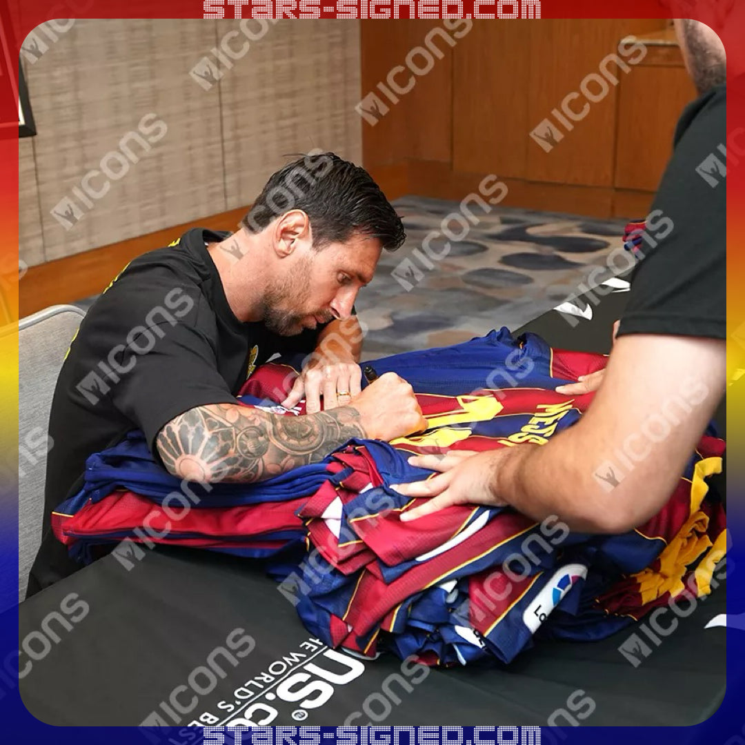 美斯 Lionel Messi 巴塞隆拿2020/21主場球衣(背簽)