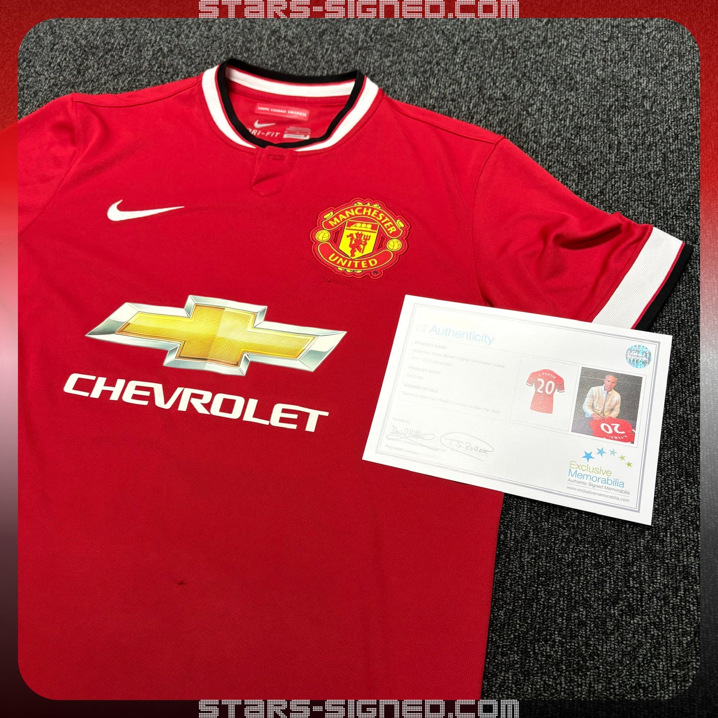 雲佩斯 Robin van Persie 曼聯主場球衣(背簽)