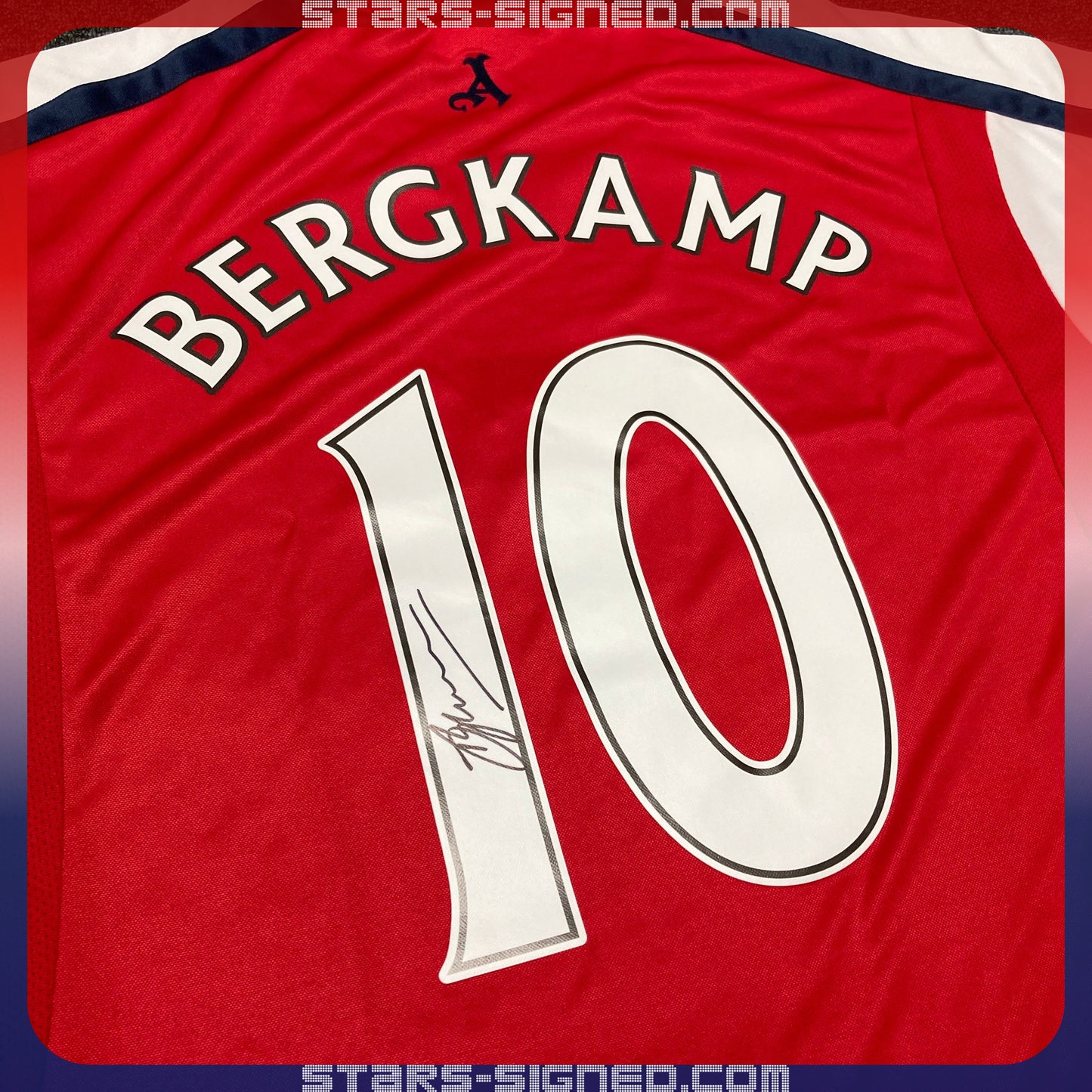 柏金 Dennis Bergkamp 阿仙奴主場球衣(背簽)