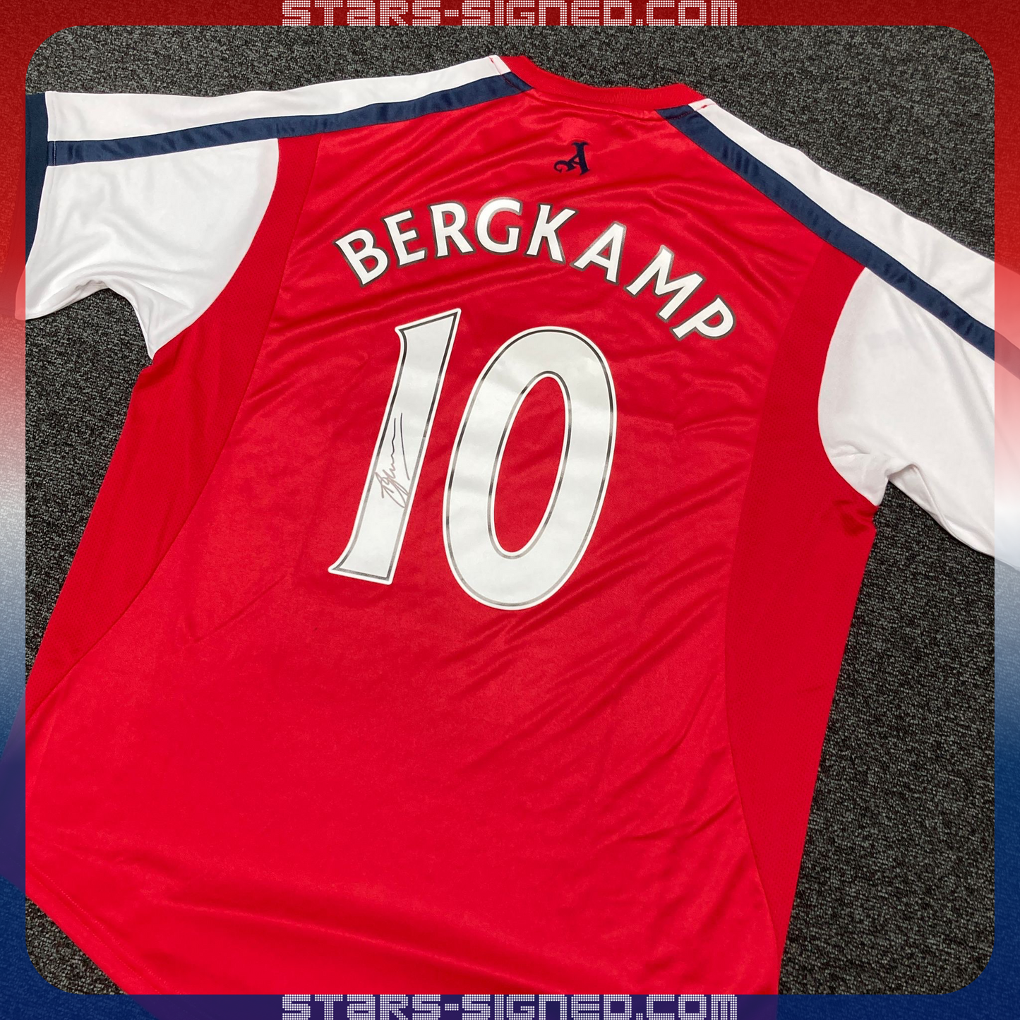 柏金 Dennis Bergkamp 阿仙奴主場球衣(背簽)